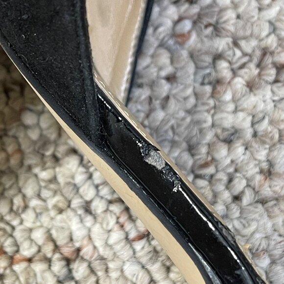 Audrey Brooke Hylda Black Size 6 Suede Pump Heel Ankle Buckle Strap - Picture 6 of 11